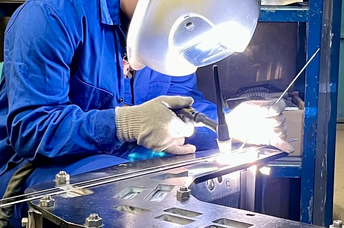 Welding during metal fabrication